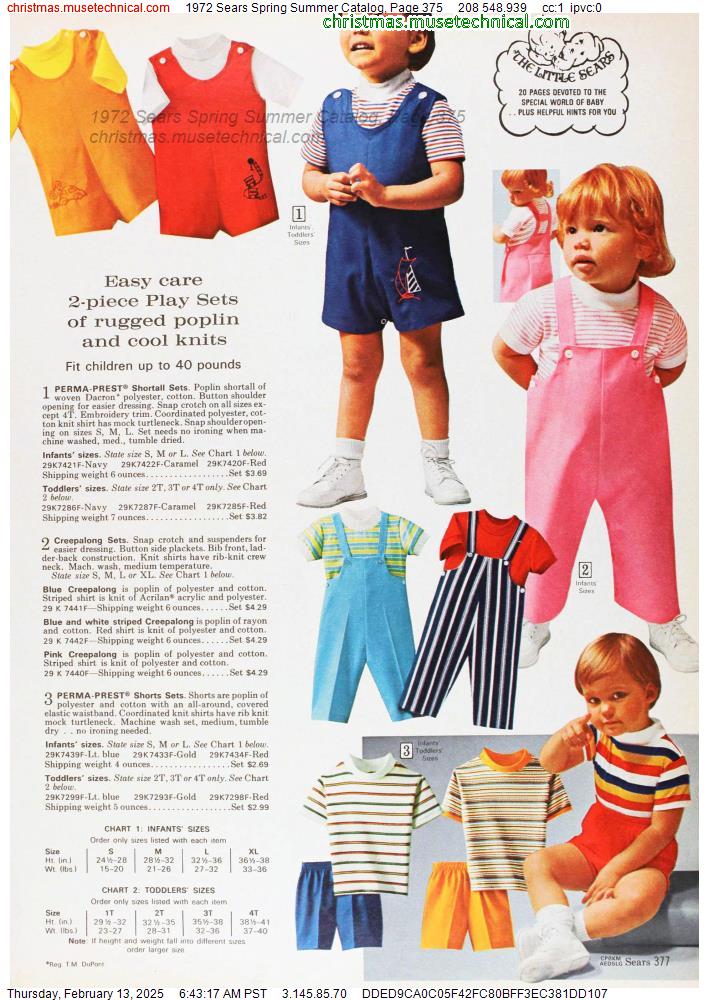 1972 Sears Spring Summer Catalog, Page 375