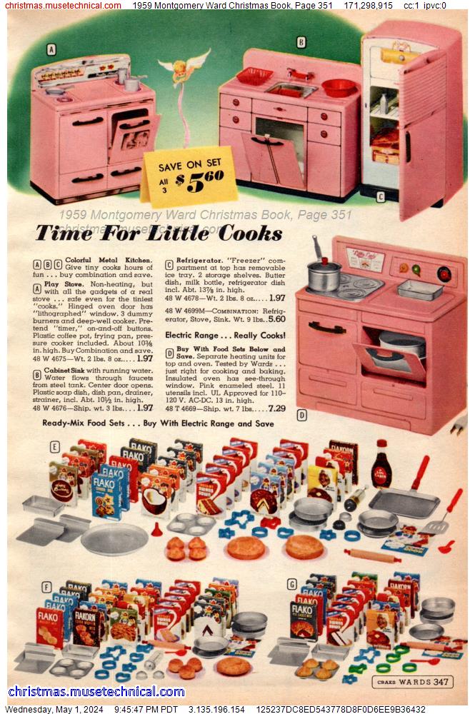 1959 Montgomery Ward Christmas Book, Page 351