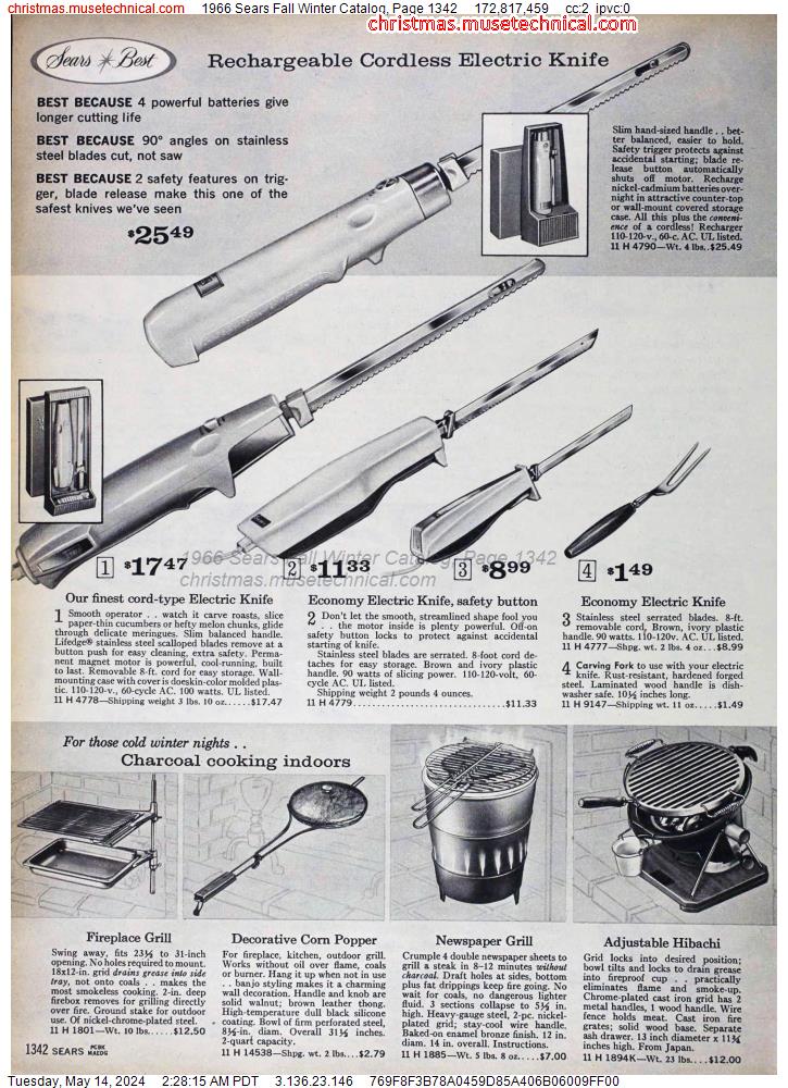 1966 Sears Fall Winter Catalog, Page 1342