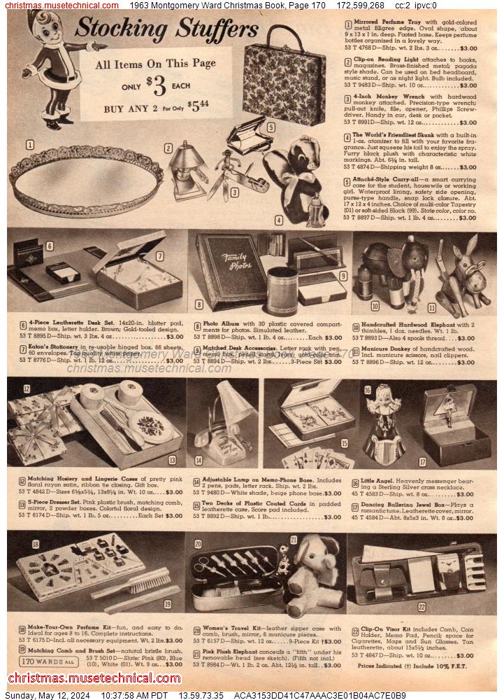 1963 Montgomery Ward Christmas Book, Page 170