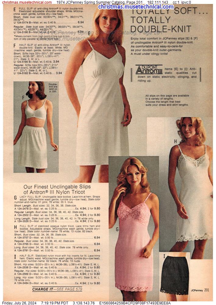 1974 JCPenney Spring Summer Catalog, Page 201
