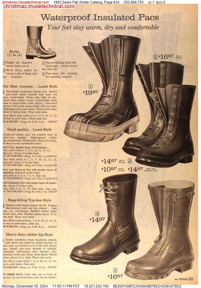 1963 Sears Fall Winter Catalog, Page 634