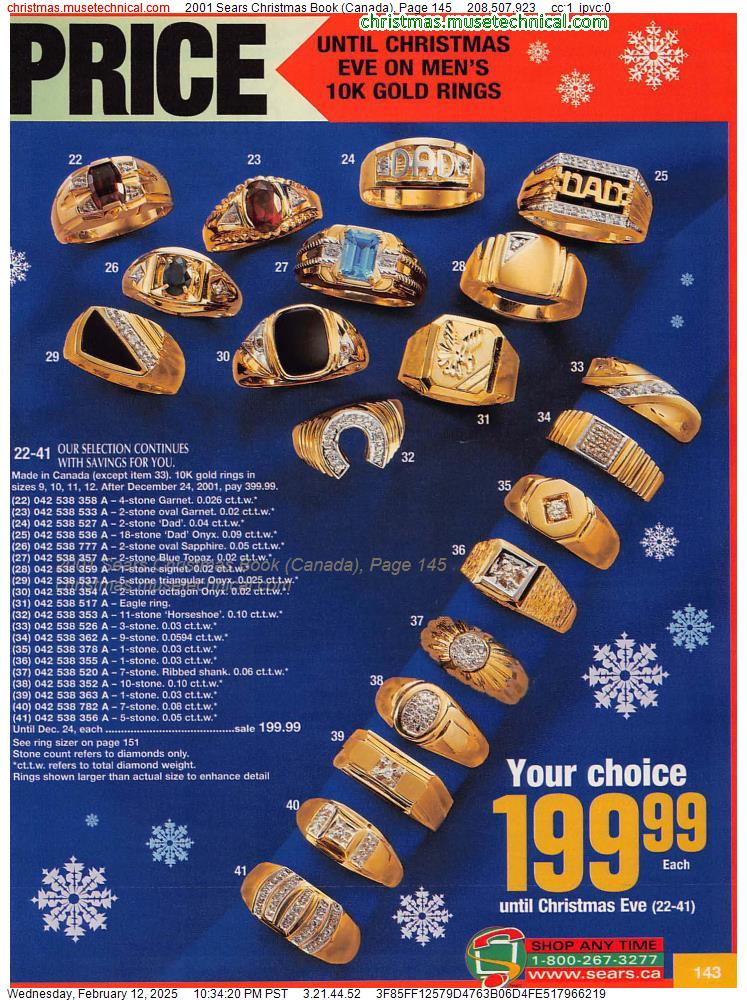 2001 Sears Christmas Book (Canada), Page 145