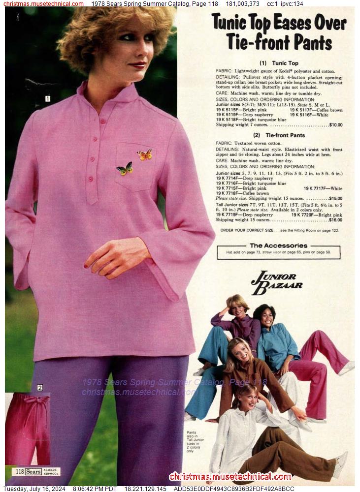 1978 Sears Spring Summer Catalog, Page 118