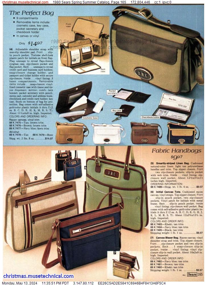 1980 Sears Spring Summer Catalog, Page 165