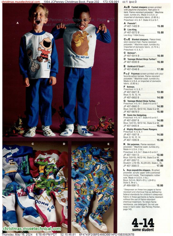 1994 JCPenney Christmas Book, Page 202