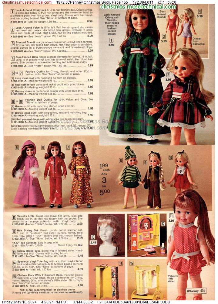 1972 JCPenney Christmas Book, Page 455