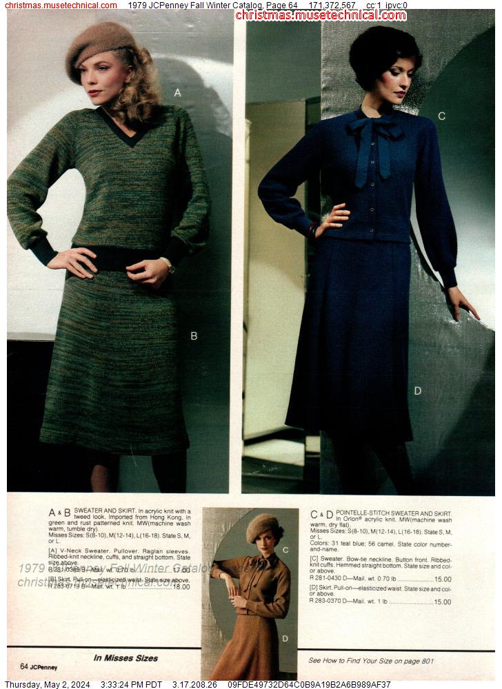 1979 JCPenney Fall Winter Catalog, Page 64