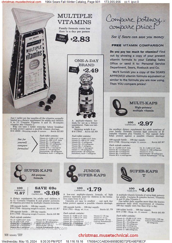 1964 Sears Fall Winter Catalog, Page 901
