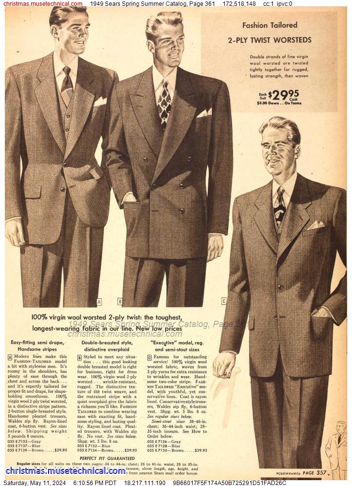 1949 Sears Spring Summer Catalog, Page 361