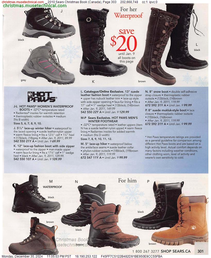 2010 Sears Christmas Book (Canada), Page 303