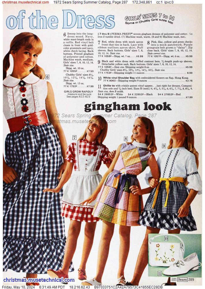 1972 Sears Spring Summer Catalog, Page 287