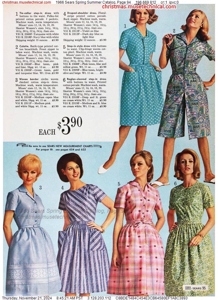 1966 Sears Spring Summer Catalog, Page 94