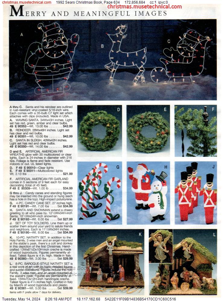 1992 Sears Christmas Book, Page 634