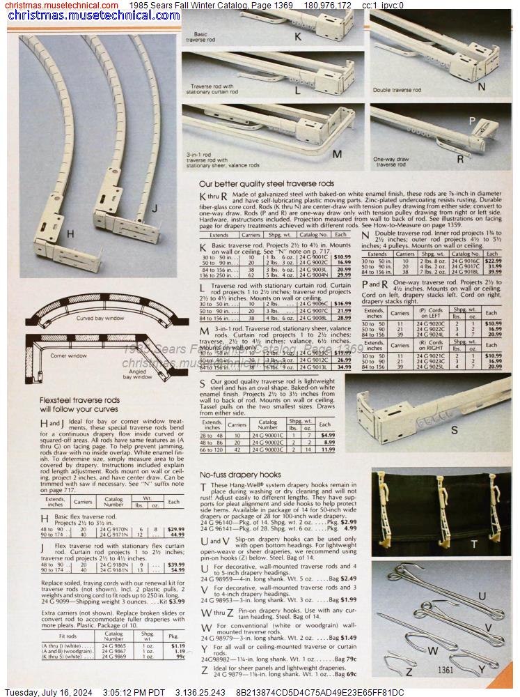 1985 Sears Fall Winter Catalog, Page 1369