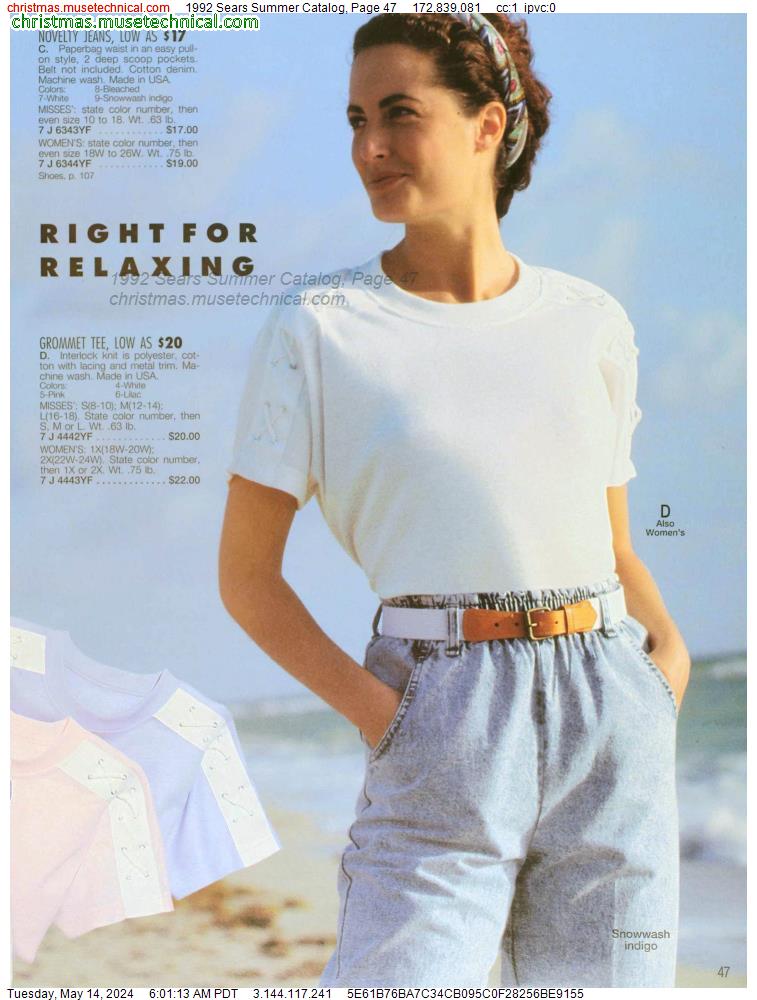 1992 Sears Summer Catalog, Page 47