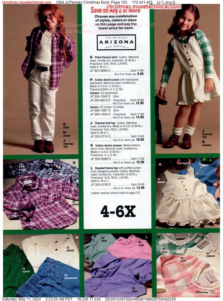 1994 JCPenney Christmas Book, Page 155