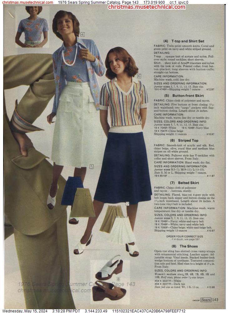 1976 Sears Spring Summer Catalog, Page 143