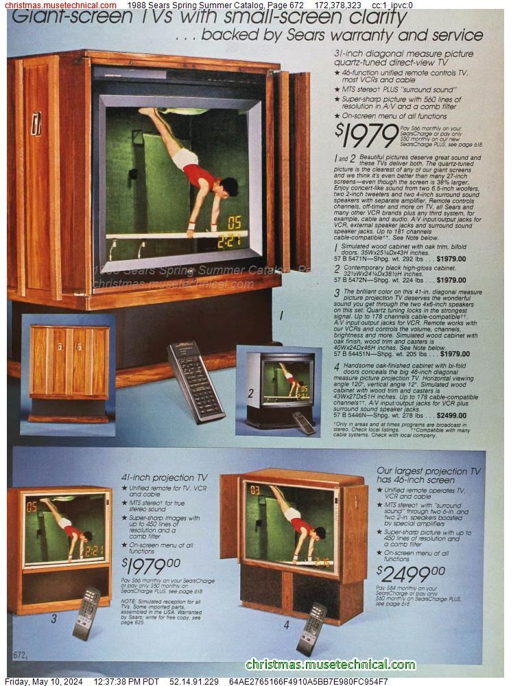 1988 Sears Spring Summer Catalog, Page 672