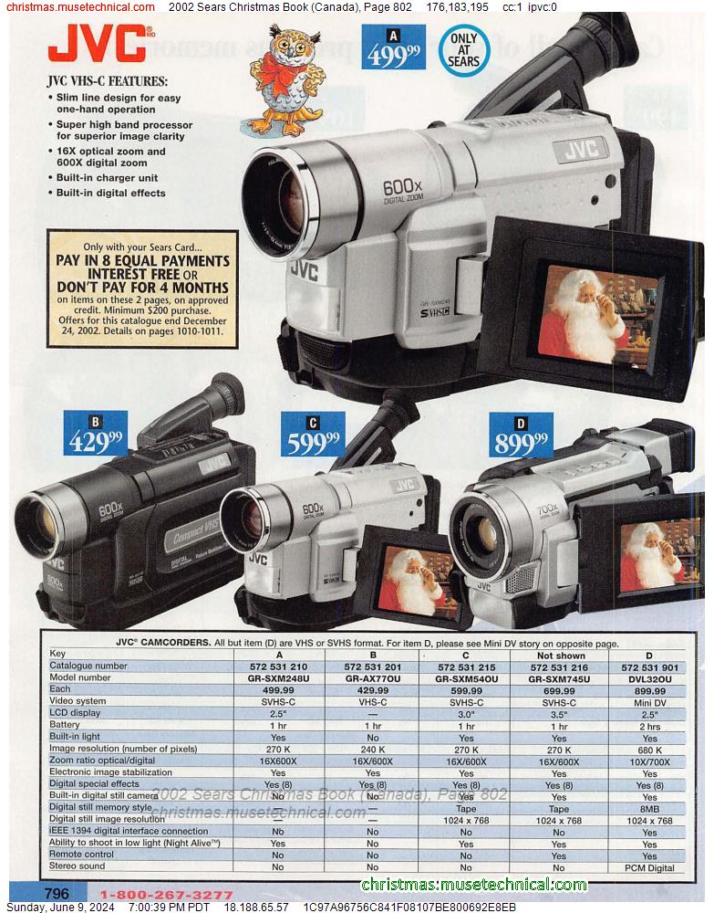 2002 Sears Christmas Book (Canada), Page 802