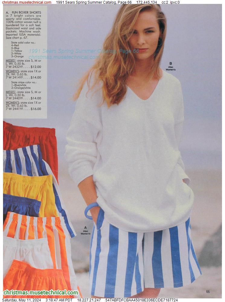 1991 Sears Spring Summer Catalog, Page 66