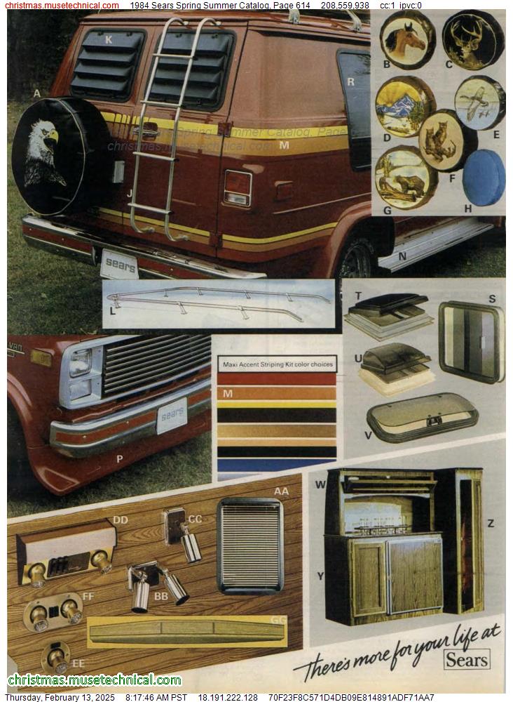 1984 Sears Spring Summer Catalog, Page 614