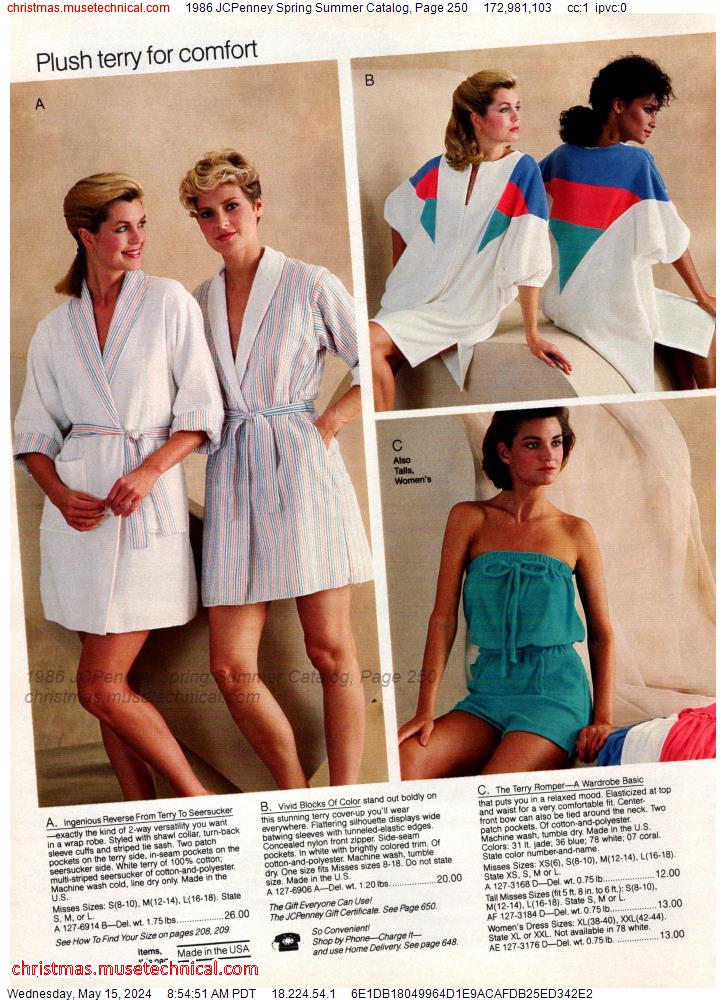 1986 JCPenney Spring Summer Catalog, Page 250