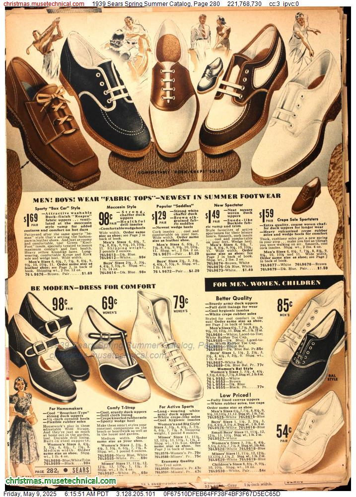 1939 Sears Spring Summer Catalog, Page 280