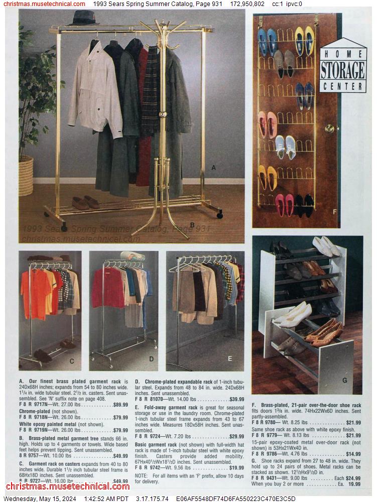 1993 Sears Spring Summer Catalog, Page 931