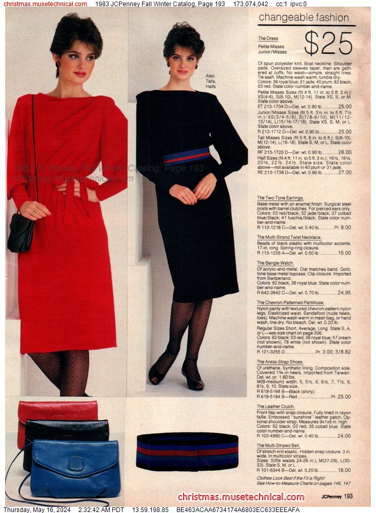1983 JCPenney Fall Winter Catalog, Page 193