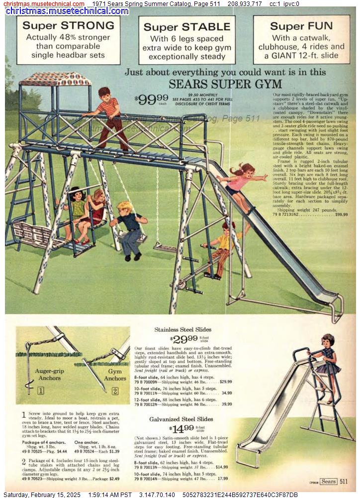 1971 Sears Spring Summer Catalog, Page 511