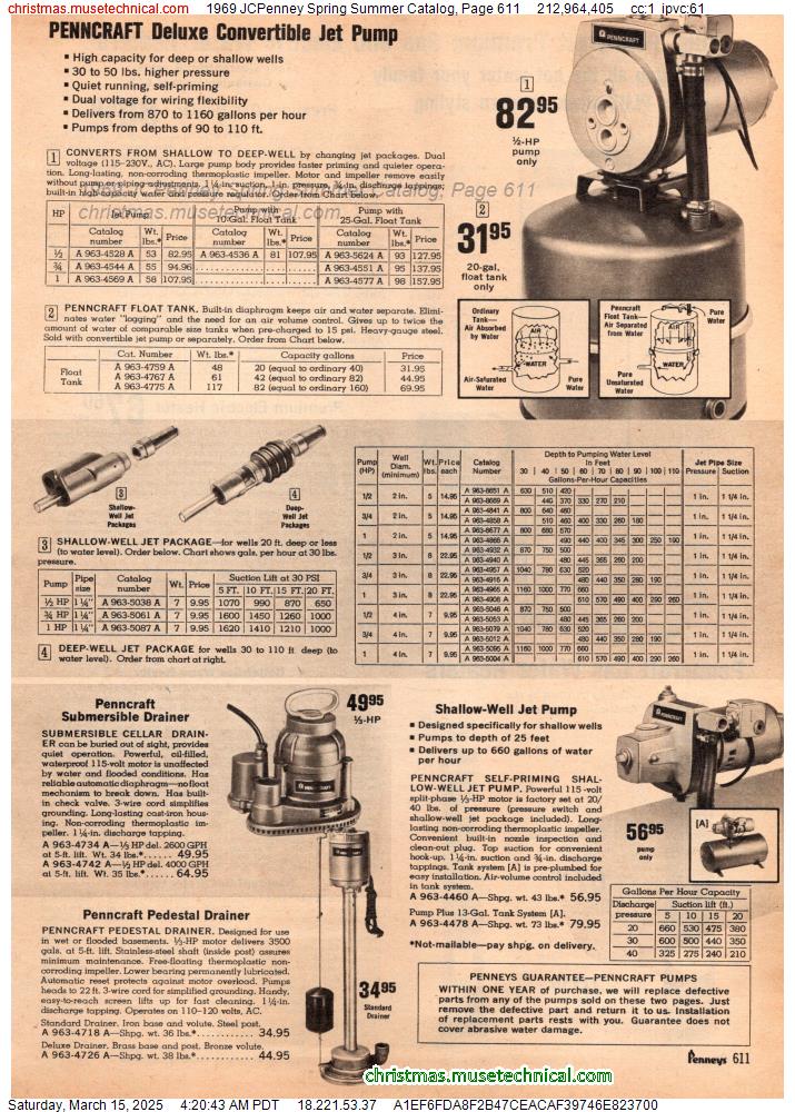 1969 JCPenney Spring Summer Catalog, Page 611