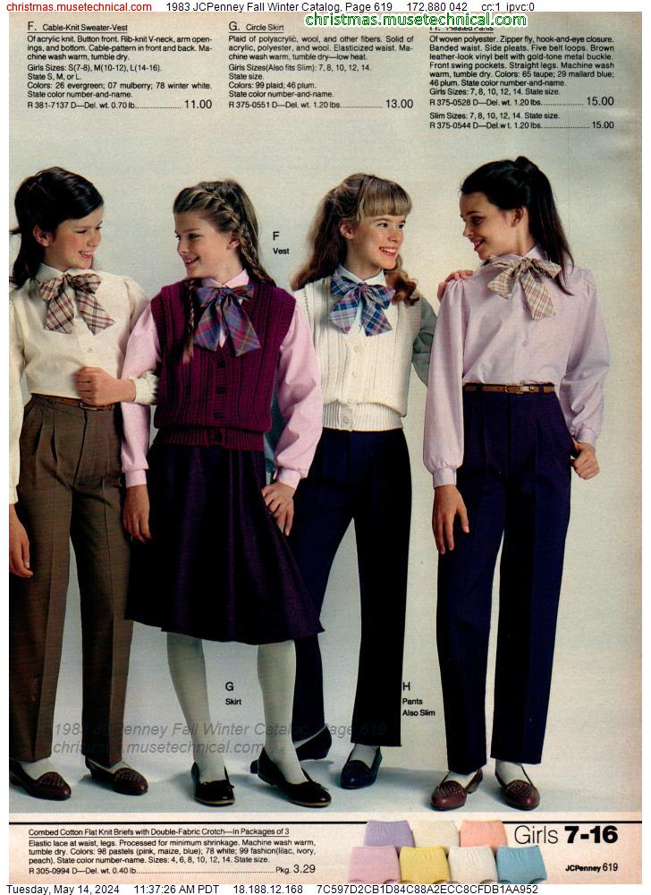 1983 JCPenney Fall Winter Catalog, Page 619