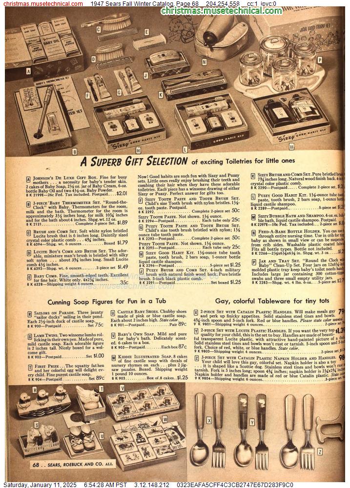 1947 Sears Fall Winter Catalog, Page 68