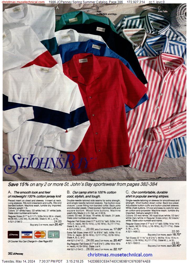 1986 JCPenney Spring Summer Catalog, Page 386