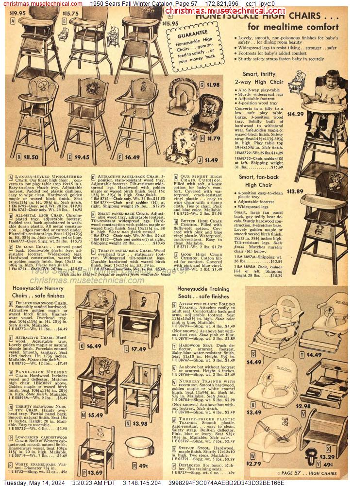 1950 Sears Fall Winter Catalog, Page 57