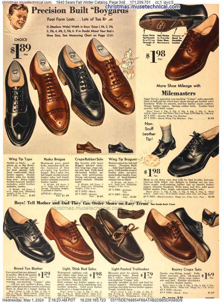 1940 Sears Fall Winter Catalog, Page 348
