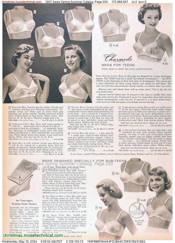 1957 Sears Spring Summer Catalog, Page 250