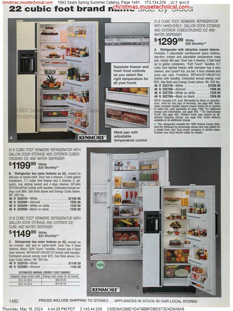 1993 Sears Spring Summer Catalog, Page 1481