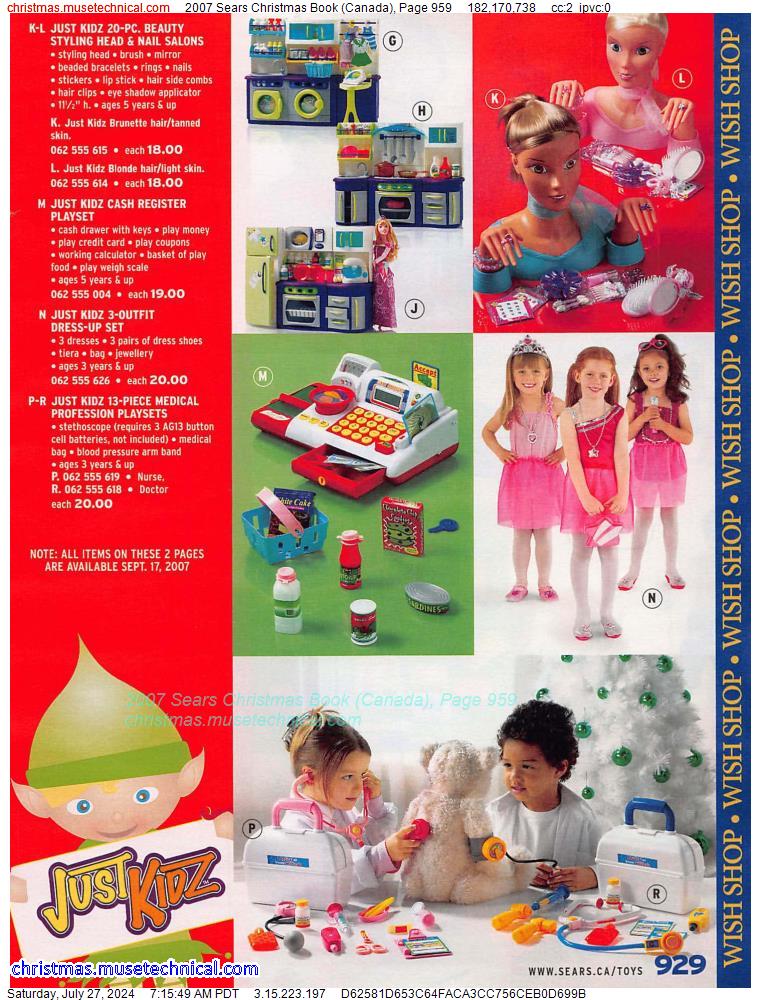 2007 Sears Christmas Book (Canada), Page 959