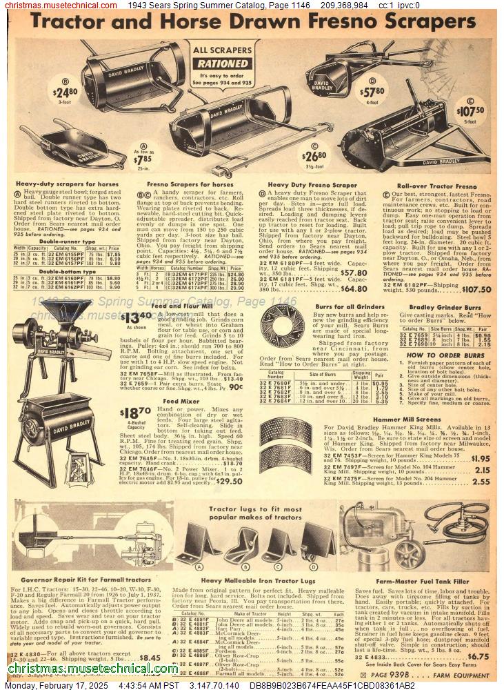 1943 Sears Spring Summer Catalog, Page 1146