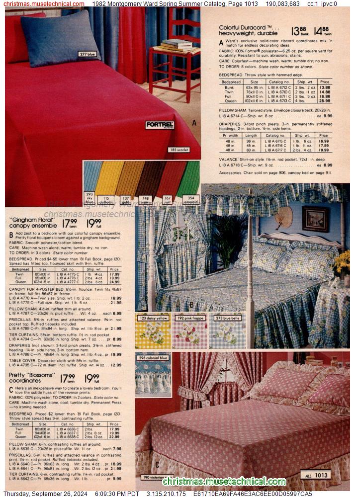 1982 Montgomery Ward Spring Summer Catalog, Page 1013