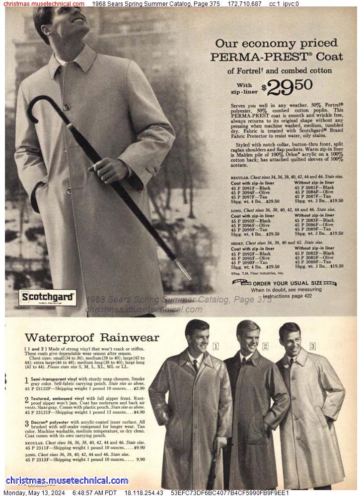 1968 Sears Spring Summer Catalog, Page 375