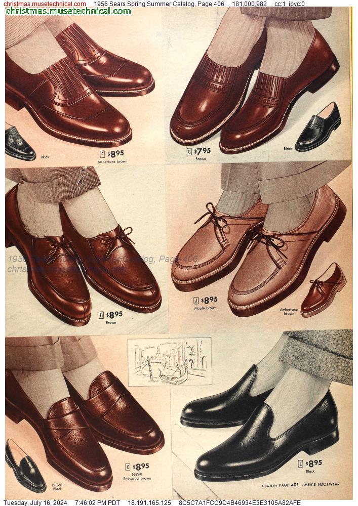 1956 Sears Spring Summer Catalog, Page 406