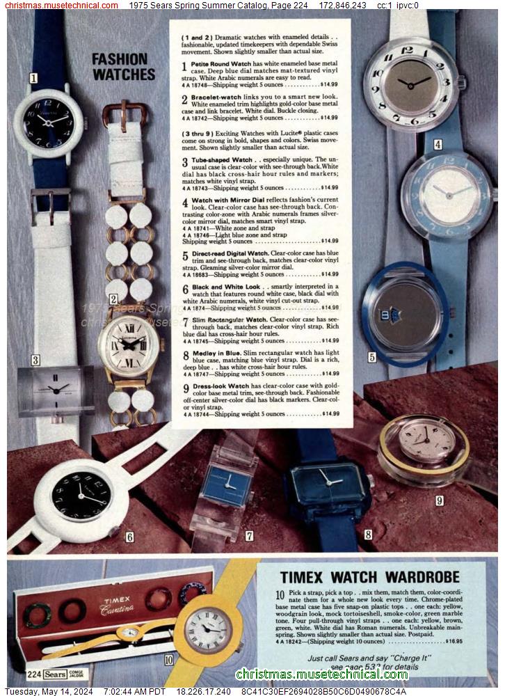 1975 Sears Spring Summer Catalog, Page 224