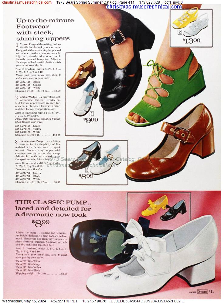 1973 Sears Spring Summer Catalog, Page 411
