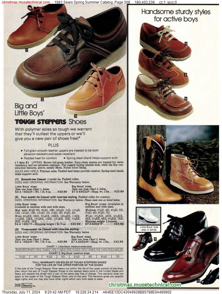 1981 Sears Spring Summer Catalog, Page 308