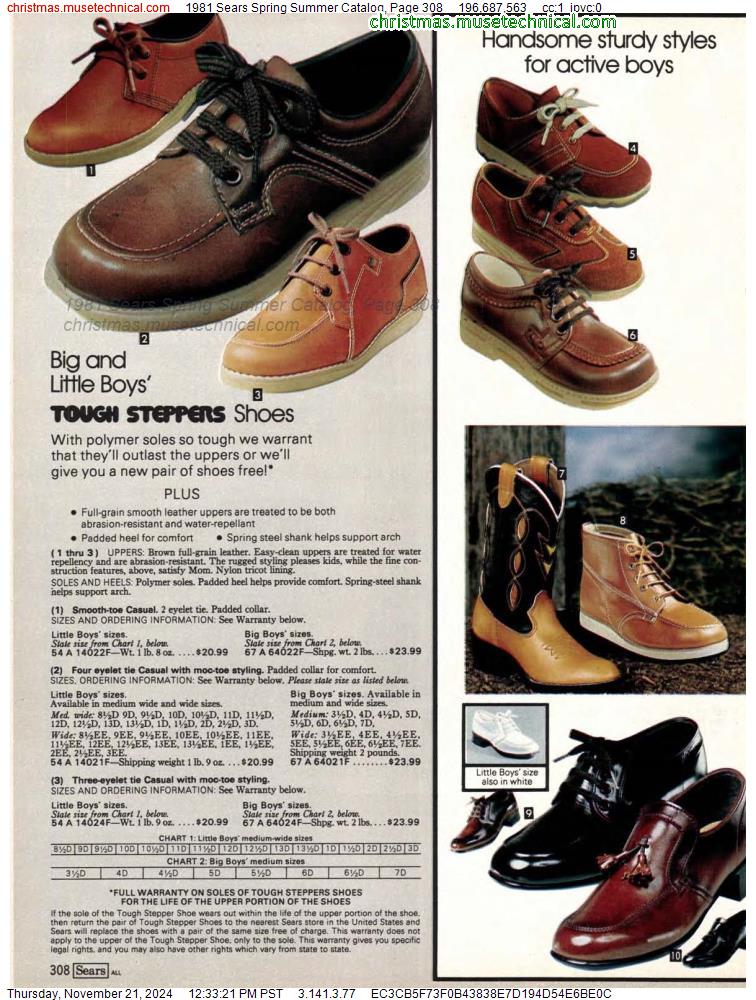 1981 Sears Spring Summer Catalog, Page 308