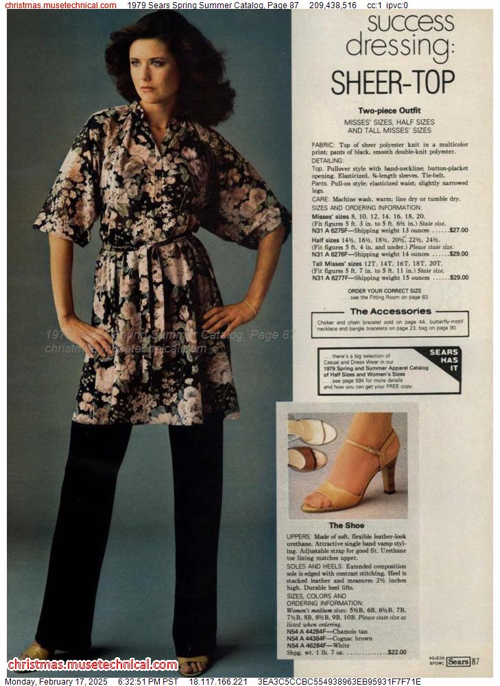 1979 Sears Spring Summer Catalog, Page 87