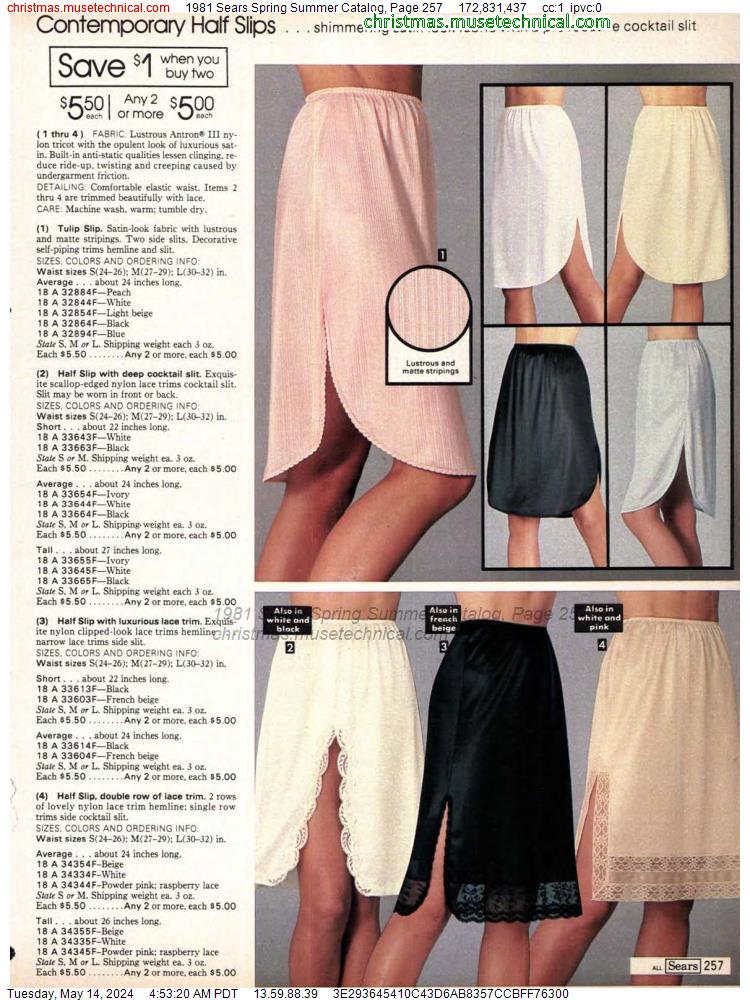 1981 Sears Spring Summer Catalog, Page 257